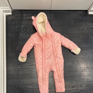 Sparkling Pink Quilted Kids Footie